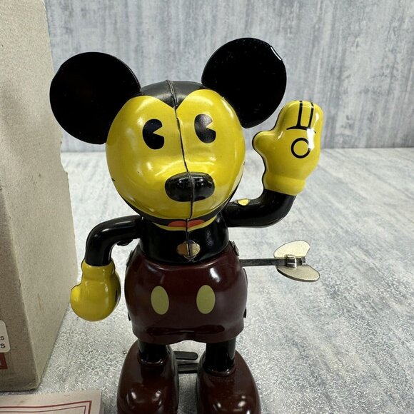 SCHYLLING RETRO TOY COLLECTION DISNEY MICKEY MOUSE #60060 TIN WIND UP TOY MINT - Picture 4 of 7